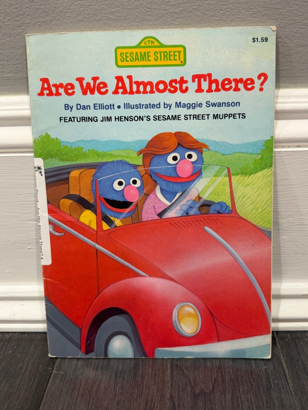 VINTAGE 1987 Sesame Street Are We Almost There Grover Muppet Paperback Book